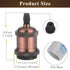 DiCUNO E26 Edison Vintage Lamp Socket, Retro Pendant Lamp Holder, Antique Look for Industrial DIY Lighting