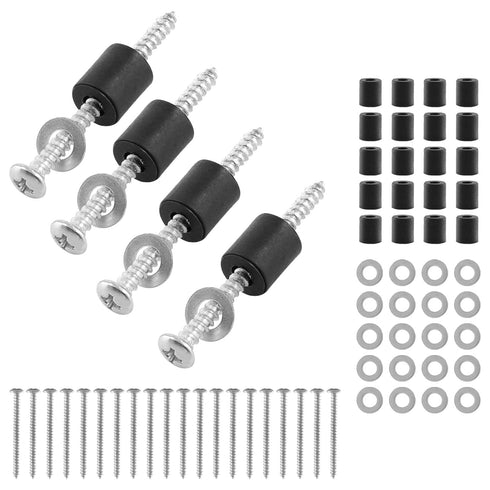 24 Set (72Pcs) Pegboard Mounting Hardware Kit, Accessories Include Screws, Spacers, Washers for 1/4 & 1/8 Inch