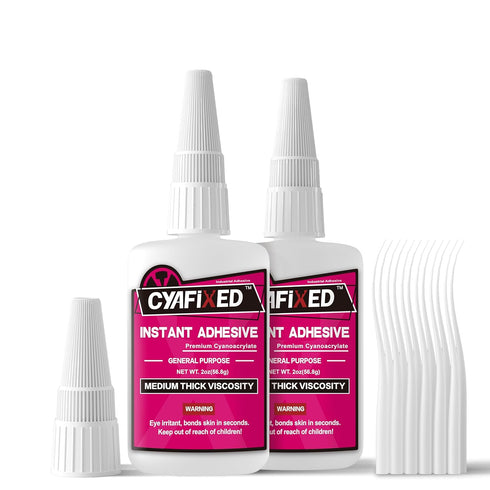 Strong Cyanoacrylate (CA) Super Glue, Medium-Thick Viscosity Instant Adhesive, 4 oz. for 3D Printing and Hobby Models