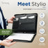 STYLIO Zipper Padfolio Portfolio Binder Organizer, Faux Leather for Documents and Business Supplies