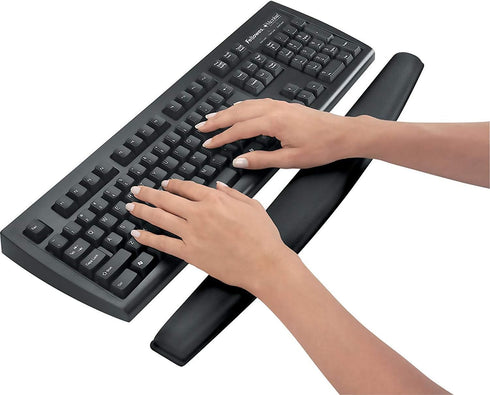 Fellowes FEL9178201 Memory Foam Wrist Rest - Black