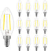 energetic smarter lighting Dimmable E12 LED Candelabra Bulb,60 Watt Equivalent B11 LED
