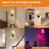 MHSNL 1 Pack Battery Operated Wall Sconces,Crystal Plum Blossom Decor Rechargeable Wall Lights with Detachable