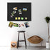 Black Bulletin Boards Cork Board with Felt, 17"x13" Small Display Pin Board for Walls, Jewelry, Notes