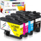 Miss Deer Compatible LC3037 Ink Cartridges, High-Yield Replacement for Brother LC 3037, 4 Packs