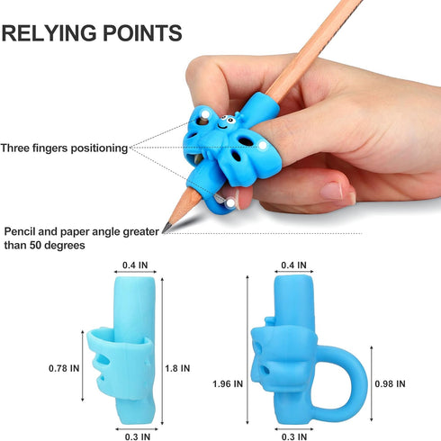 KOABBIT Pencil Grippers for Kids Handwriting, Pencil Grip for Toddlers 2-4 Years, Writing Aid for Learning