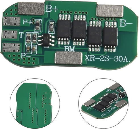 Septoolshop 2S 7.4V PCM 6A 10A 15A 30A Common Repair(10A) Li-ion Battery Protection Board Continuous Current