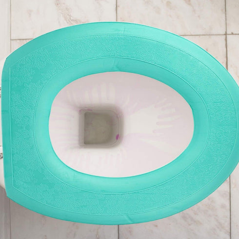 qzjijosen Toilet Seat Cover Pad Sticker,Soft Toilet Seat Cushion Pad Universal with Self-Adesive Design for Bathroom