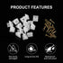 Drawer Reinforcement Repair Kit for Furniture, Fixing Wedges and Brackets, 50PCS Plastic Angle Code Bracket