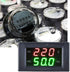 Voltage Frequency Meter, YB4835VF LED Digital Dual Display Ammeter Voltmeter Generator Tester AC Voltage Frequency Meter Measuring Tool(Black) by Tiiyee