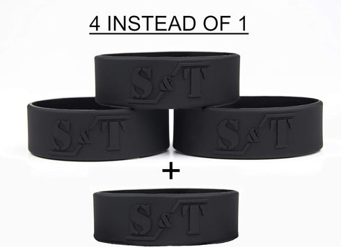 Money Bands Set of 4, Silicone Bands for Large Amounts of Money and Cards, Wallet Alternative