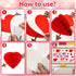 Valentine's Day Bulletin Board Decoration, 3D Heart Honeycombs Love is in The Air Cutouts for Classroom Decor