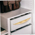VALICLUD Brass Double Hole Drawer Handles Decorative Pull Knobs for Cabinets Wardrobes Shoe Cabinets Bedside Tables