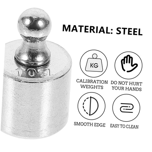 Hemoton 5pcs Balance Weights Scale Balance Tools Teaching Prop Experiment Calibration Weights Digital Scale Supplies 10 Gram Weight Plating Weight Steel Electronic Scale M2 Dedicated