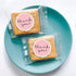 Chic Gold Thank You Labels, Round Pink Adhesive Stickers, 1.4 Inch, 500 Pack