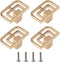 Ywmsfl 4Pcs Furniture Decorative Handle Modern Metal Dressers Knob Simple Square Bedside Cabinet