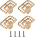Ywmsfl 4Pcs Furniture Decorative Handle Modern Metal Dressers Knob Simple Square Bedside Cabinet