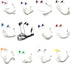 50 Pack TFD Supplies Wholesale Bulk Earbuds Headphones in Storage Tub - Mixed Colors
