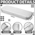 Feifeiya 12 Pcs Metal Pencil Case - Hinged Stainless Steel Box for Brushes & Crayon