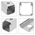 uxcell Single Holes 16mm Aluminum Switch Button Station Box with PG7 Cable Gland and Mounting Base