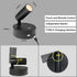 2 Pack Dimmable 3 350 Black LED Lights for Bedroom - Battery Wall Light with Lighting Colors, Rotate, Magnetic and USB