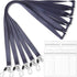Lanyard with ID Badge Holder, Black Breakaway Lanyards for ID Badges, Keys, 5 Pack