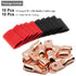 TKDMR 10pcs 1/0 AWG-5/16 Heavy Duty Battery Lugs, Ring Terminals with 10pcs 3:1 Heat Shrink Tubing