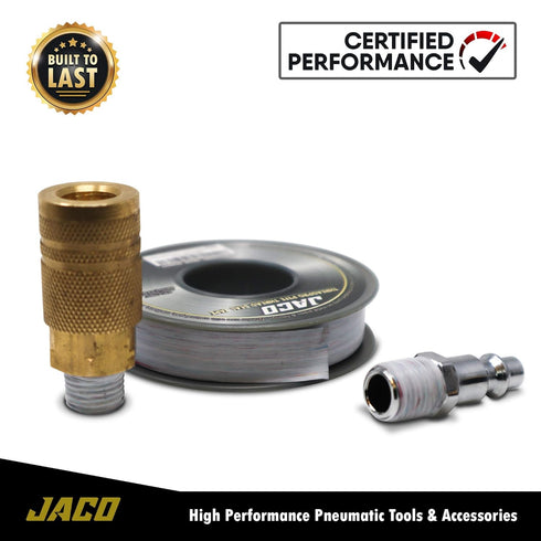 JACO ThreadPro PTFE Thread Seal Tape, 1/2" x 100 ft. (Mega Roll) | Professional-Grade Sealant (Cool Gray)