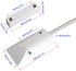 Aoje-Link OC-60 NC Rolling Door Contact Magnetic Reed Switch Alarm Sensor, Zinc Alloy, 2pcs