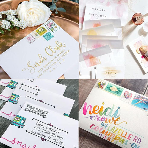 Supla 150 Pcs A7 Invitation Envelopes, White, Peel & Seal, 5 1/4 x 7 1/4, 95lbs Paper Stock