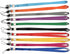YOUOWO 10 Pcs Neck Office Lanyards for ID Badges Holder, 10 Colors for Kids ID Name Badge