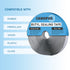 CANOPUS Butyl Seal Tape, Black, 1/8-in x 3/4-in x 30-ft, Heavy Duty Waterproof Sealant Putty Tape