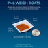 Weigh Boats Small - 125 Pack 7ml Plastic Disposable Trays for Scale, Mini Pour Boat Tray