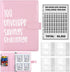 Blingbin 100 Envelopes Money Saving Challenge Binder, Savings Challenges Book with Envelopes & Reusable Tracker, Fun