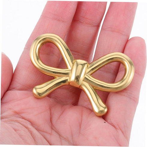 NUOBESTY Brass Bowknot Drawer Pulls Stylish Cabinet Knobs for Dresser Shoe Cabinet Bedside Table Easy to Install
