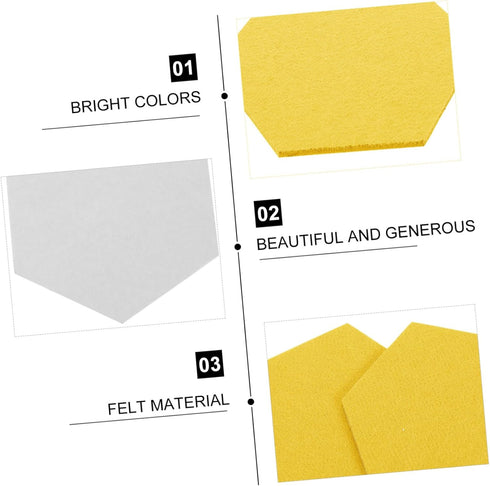 MAGICLULU 12 Pcs Felt Backdrop Wall Sticker Pin Board, Self-adhesive Black Cork Board for Home Decor