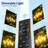 Sikitul 100FT 35+1 S11 Bulbs, Dimmable 2200K 3 LED Outdoor String Lights with Remote, One Continuous Strand Patio