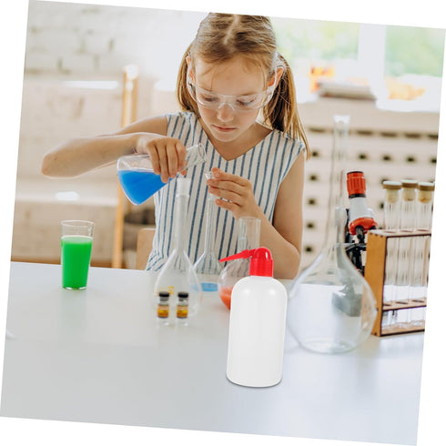 2pcs Graduated Wash Bottles - Portable Lab Scale for Liquids