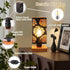 Dimmer, Dimmable Rustic Table Lamp with Small Black Industry Metal bedside Lamp, fully Rotary Switch, Night Light