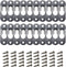 AUEAR Metal Keyhole Hanger, Picture Frame Mirror Cabinet Hanging Fasteners (20 Pack, Silver)