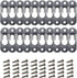 AUEAR Metal Keyhole Hanger, Picture Frame Mirror Cabinet Hanging Fasteners (20 Pack, Silver)