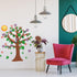 Spakon 168 Pcs Tree Classroom Bulletin Board Decor, Seasonal Tree Cutout Border Set for Back to School