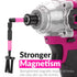 Pink Hex Head Allen Wrench Drill Bit Set, 20pcs (Metric&SAE), 1/4” Hex-Shank S2 Steel with Quick-Change Adapter