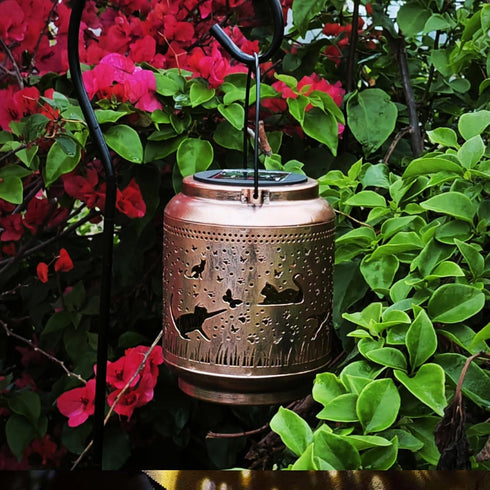 Neioaas Cat Solar Lantern - Waterproof Outdoor Hanging Lights, Perfect Cat Lover Gifts for Women & Men, Decorative