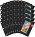 IKAYAS 40 Pack Black Pencil Pouch for 3 Ring Binder, Colorful Zipper Pencil Bags for Classroom Teacher Supplies