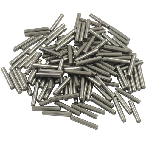 ISDVBUY 100Pcs 304 M3 18mm Closet Stainless Steel Dowel Pins x Shelf Support Pin Metal Rod Bearings for Bookshelf
