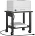 TUTOTAK 2 Tier Printer Stand, Rolling Printer Cart with Power Outlets and USB