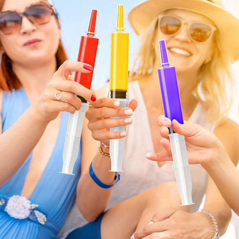 60 Pack 30ml/1oz Jello Shot Syringes - Plastic Syringe with Tip Cap for Liquid BPA-Free, Capacity Resuable Jelly Shot