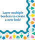 Carson Dellosa Happy Place Happy Friends Bulletin Board Borders, 39 Feet Scalloped Sun Borders for Classroom and Room