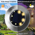 Rayolon (4 Pack Solar Ground Lights, Waterproof Solar Garden Lights, Upgraded Outdoor Garden Waterproof Bright